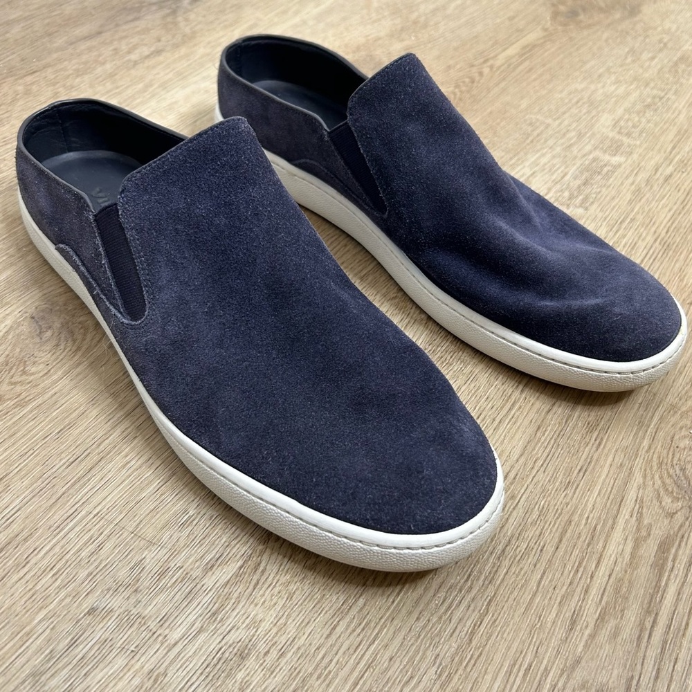 VINCE Blue Suede Slip on Sneaker 9.5